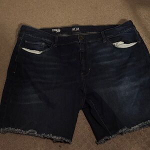 a.n.a Deep Indigo Denim Shorts